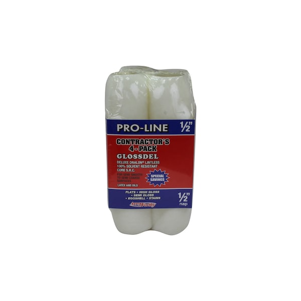 ArroWorthy Pro-Line Dralon 9 in. W X 1/2 in. Paint Roller Cover 4 pk